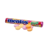 Mentos rol bedrukken met logo Mentos Candy Roll Fruits kleur roze