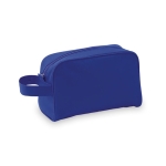 Duurzame polyester toilettas met felgekleurd handvat Handle kleur blauw  negende weergave