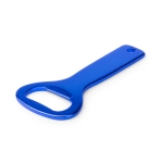 Kleurrijke aluminium flesopener met ophanggat personaliseren kleur blauw  negende weergave