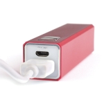 Powerbanks in opvallende kleur bedrukken 2.200 mAh Colors kleur rood vijfde weergave