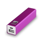 Powerbanks in opvallende kleur bedrukken 2.200 mAh Colors kleur fuchsia  negende weergave