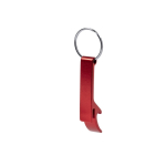 Aluminium bieropener sleutelhanger in kleur Aluhandle kleur rood  negende weergave