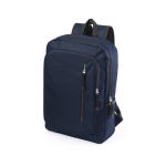 Laptoprugzak van polyester met 2 voorvakken 15 inch kleur marineblauw  negende weergave