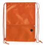 Rugzakjes bedrukken van polyester met zak Accessoires kleur oranje