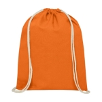 Katoenen rugzakje bedrukken 140 g/m2 Duo Cotton Pro kleur oranje tweede weergave voorkant