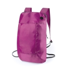 Opvouwbare rugzak bedrukken met logo van 210D polyester Light kleur fuchsia  negende weergave