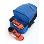 Rugzak met schoenenzak van 600D polyester Gymfit kleur blauw