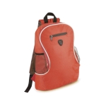 Goedkope polyester rugzak met diverse compartimenten Travel kleur rood  negende weergave