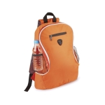 Goedkope polyester rugzak met diverse compartimenten Travel kleur oranje  negende weergave