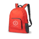 Robuuste opvouwbare reisrugzak bedrukken met logo Compact kleur rood  negende weergave