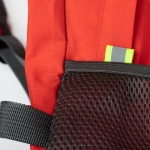 Robuuste opvouwbare reisrugzak bedrukken met logo Compact kleur rood derde weergave