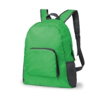 Robuuste opvouwbare reisrugzak bedrukken met logo Compact kleur groen  negende weergave