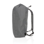 Basic Rolltop-rugzak met logo gerecycled AWARE™ Rolltop kleur donkergrijs vijfde weergave