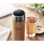 Bedrukte thermosfles met thermometer 480ml Tea Touch kleur hout sfeervolle hoofdweergave