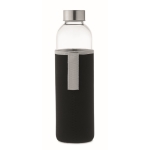 Glazen fles bedrukken met deksel 750ml Downtown Crystal Large kleur zwart vierde weergave