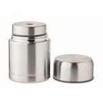 Roestvrijstalen lunchpot met schroefdeksel 800ml Inox Lunch kleur mat zilver tweede weergave