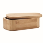 Grote bamboe lunchbox met uitneembare verdeler 1L Bali Large kleur hout derde weergave