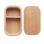 Grote bamboe lunchbox met uitneembare verdeler 1L Bali Large kleur hout zevende weergave