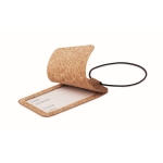 Kurken kofferlabels bedrukken met logo Cork kleur beige