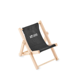 Opvouwbare telefoonhouder bedrukken DeckChair kleur zwart weergave met bedrukking