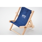 Opvouwbare telefoonhouder bedrukken DeckChair kleur blauw hoofdweergave