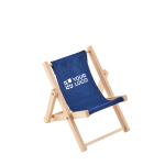 Opvouwbare telefoonhouder bedrukken DeckChair kleur blauw weergave met bedrukking