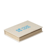 Blocknote bedrukken met logo Grass Paper weergave met bedrukking