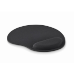 Neopreen ergonomische muismat met logo kleur zwart