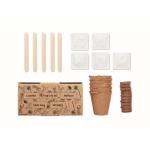 Bloemenkweekset met 5 verschillende soorten Kit 5 Flowers Grow kleur beige tweede weergave