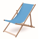 Houten ligstoel met verschillende standen Relax Beach Chair kleur turkoois