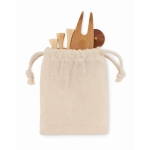 Set met golfaccessoires in cadeauzakje kleur beige tweede weergave