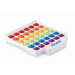 Siliconen spelletje met logo bedrukken Pop It Colors kleur wit hoofdweergave