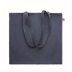 Milieuvriendelijke katoenen tas van 250 g/m2 Denim Cotton kleur blauw