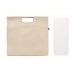 Biologische canvas tas met bamboe handvatten 360 g/m2 Organic Market kleur beige tweede weergave