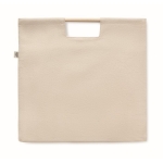 Biologische canvas tas met bamboe handvatten 360 g/m2 Organic Market kleur beige derde weergave