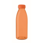 Promotionele BPA-vrije anti-lek RPET-fles 550 ml RPET Spring kleur doorzichtig oranje