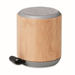 Speaker met bamboe behuizing en handvat Iceland kleur hout