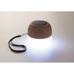 Bamboe speaker met sfeerverlichting en draagriem Pure kleur hout foto bekijken derde weergave