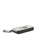 Powerbank met logo 8.000 mAh Adventure weergave met bedrukking