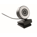 Webcam met microfoon en lichtgevende ring Telework Webcam kleur zwart tweede weergave