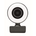 Webcam met microfoon en lichtgevende ring Telework Webcam kleur zwart vijfde weergave