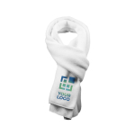 Witte polyester fleece sjaal bedrukken 180 g/m2 Sublim met afdrukgebied