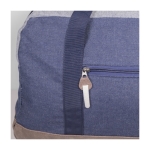 Katoenen tas met denim afwerking bedrukken Manhattan kleur blauw tweede weergave