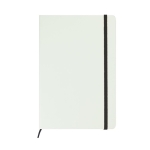 Wit A5 notitieboek laten bedrukken White Colors kleur zwart