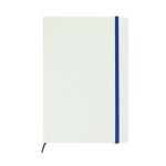 Wit A5 notitieboek laten bedrukken White Colors kleur blauw