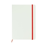 Wit A5 notitieboek laten bedrukken White Colors kleur rood