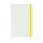 Wit A5 notitieboek laten bedrukken White Colors kleur geel