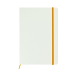 Wit A5 notitieboek laten bedrukken White Colors kleur oranje