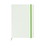 Wit A5 notitieboek laten bedrukken White Colors kleur lichtgroen