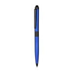 Zwarte metalen pen met blauwe inkt Touch kleur blauw